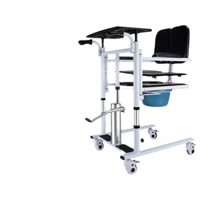 Chaise de douche mobile réglable Ome, siège de toilette, capacité 150 kg, équipement de sécurité pour la salle de bain à domicile - Product Image 1