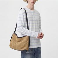 T-shirt Henley en Lyocell à rayures bleues et blanches, coupe ample, épaules tombantes, manches longues, style minimaliste vintage, décontracté pour le quotidien, vente en gros