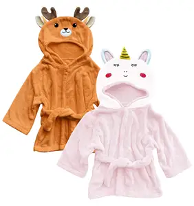 婴儿动物面袍浴袍