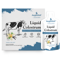 AegleWell Vanilla Sea Salt High-Protein Oral Liquid Bovine Colostrum Drink HALAL Gut Health Immune Support Dietary Supplement