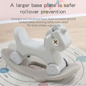 حصان هزاز للأطفال مصنوع من البلاستيك PP مع عجلات، صديق للبيئة، مناسب للأطفال من 18 إلى 36 شهرًا، للاستخدام المدرسي - Product Image 4