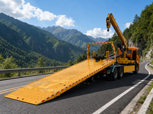 <span class=keywords><strong>Camion</strong></span> de dépannage à plateau plat Shacman 6x4 avec <span class=keywords><strong>grue</strong></span> télescopique, treuil puissant, transmission manuelle diesel pour les secours routiers lourds - Product Image 6