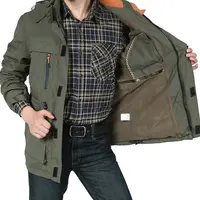 Abrigo largo y cálido de invierno para hombre, chaqueta con capucha extraíble, personalizado, de alta calidad, a prueba de viento, 2021