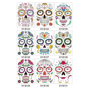 Factory Direct <strong>Halloween</strong> Scene Tattoo Stickers Waterproof Sweat Dead Day Makeup Ball Funny Makeup Face Tattoo Stickers <strong>Decoratio</strong> - Product Image 4