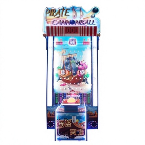 Pirate Cannonball Arcade <b>Machine</b> Coin Operated <b>Amusement</b> Equipment Interactive Muzzle Swinging Ball Drop Lottery Kids Game - Product Image 3