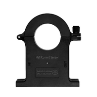 SHOONIS Sensor Penjepit Arus Efek Hall DC Pemasangan Loop Terbuka 9-16V Akurasi 1% Output Cahaya 2-Kanal RJ45