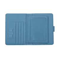 Dompet Paspor Kulit PU Premium Anti Air, Tempat Kartu, Dompet Perjalanan, Pemblokir RFID, Penutup Magnetik untuk Pria