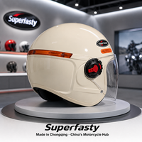 Casque de moto ouvert en PP de haute qualité avec garantie, fermeture rapide, toutes saisons, pour la distribution en gros