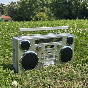 Lecteur de cassettes et de CD rétro personnalisé en usine, radio Bluetooth USB MP3 AM FM, boombox stéréo haute puissance 60W pour les fêtes et la maison - Product Image 6