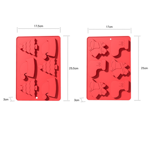 Stampo in Silicone di Natale 250726 per la decorazione di torta rettangolare stampo per cioccolato per la cottura a tema natalizio di cottura - Product Image 3