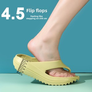 Logo personnalisable pour les nouvelles tongs plates d'été pour femmes avec clip sur le pied, légères, antidérapantes, respirantes, sandales de plage - Product Image 5