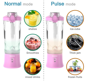 20oz Portable Smoothie Maker Blender Cup USB Rechargeable Juicer Mini Electric Blender for Fruit Juice Ice Crush On The Go - Product Image 3