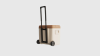 Coffres à glace 30L longue rétention de glace Boîte isotherme portable avec poignée de roue de chariot pour accessoires de camping