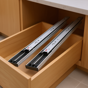 Glissières de tiroir robustes en acier de 20 pouces à extension complète avec roulement à billes et fermeture amortie pour usage en cuisine et entrepôt - Product Image 2