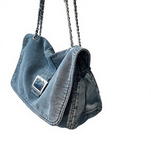 Bolsos de Mezclilla a la Moda para Señoritas - Bolsos de Lujo con Cierre de Cremallera con Diseño de Caramelos, Portátiles y de Estilo Nacional - Product Image 2
