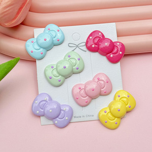 Gotas de color caramelo de <span class=keywords><strong>dopamina</strong></span>, accesorios de lazo redondo pequeño, decoración de lazo de punto ondulado, funda de teléfono basura Diy, auriculares para ordenador portátil, <span class=keywords><strong>libro</strong></span> de chatarra - Product Image 2