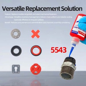 WANJIAN 5543 Résistance aux hautes températures (-55C +150C) Anti-fuite 50ml Scellant pour filetage pour raccords de tuyauterie <span class=keywords><strong>Plomberie</strong></span> Hydraulique - Product Image 5