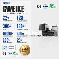 Machine de découpe laser à fibre pour tubes métalliques GWEIKE LF6016T2, manuelle/automatique, CNC, acier inoxydable, carbone, aluminium