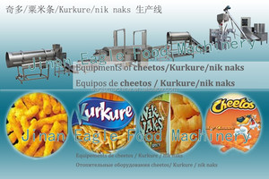 Kurkure Nik naks cheetos Ngô lọn Ngô chip Puffs máy đùn đầu quay cho thực phẩm ăn nhẹ Nick nacks Jinan EAGLE - Product Image 2