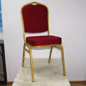<b>Cheap</b> Modern Stacking Fabric Metal Frame Hotel Banquet <b>Chairs</b> for Party Wedding - Product Image 1