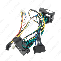 Adaptateur de faisceau de câblage d'alimentation 16 broches pour voiture avec Canbus et LVDS pour Audi Q5/A4L/A1 (11-15) Stéréo de niveau moyen/bas