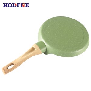 กระทะพิซซ่าลายหินอ่อนแบบไม่ติดกระทะ2ชิ้นพร้อมชุดจับไม้ - Product Image 6