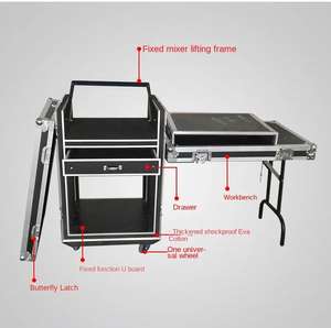 Dayanıklı uçuş durumda aksesuarları yan raf iş istasyonu uçuş durumda parçaları raf yan masalar raf Amp yol şok dağı vaka - Product Image 2