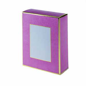 Caja Cosmética Rígida Morada Personalizada con Detalles en Dorado, Forma Rectangular, Empaque de Alta Gama de Vietnam - Product Image 1