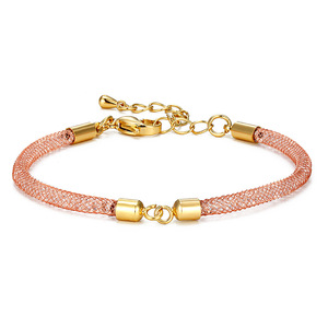 Metal Mesh <b>Bracelet</b> Gold Silver <b>Adjustable</b> Bead Splicing Women's Jewelry Gift Fashion <b>Bracelets</b> - Product Image 2