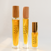 Fond épais Vintage 10ml Mini rond carré clair bouteilles de parfum rechargeables 10ml échantillon de qualité verre parfum décants 10ml
