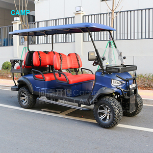 CAMP Nuevo modelo 7.5kw carrito de golf eléctrico 6 personas batería de iones de litio todoterreno Club <span class=keywords><strong>coche</strong></span> carrito de golf - Product Image 3