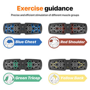 MACYO papan Push-up lipat, papan Bar Push up otomatis Hitung waktu 30 in 1 papan Pushup untuk peralatan olahraga - Product Image 5