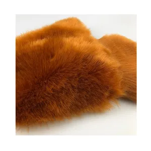 उच्च गुणवत्ता 100% पॉलिएस्टर खरगोश फर के कपड़े अशुद्ध फर कपड़े अशुद्ध फर कोट के लिए स्टॉक में