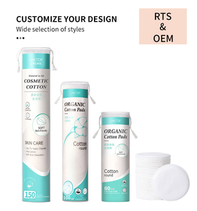 Almohadillas redondas de algodón LMLTOP de 100 unidades SY430, almohadilla desechable para quitar el maquillaje de uñas faciales, almohadilla cosmética personalizada para el cuidado de la piel de salón sin pelusa - Product Image 1