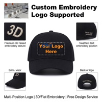 Gorras de Béisbol Promocionales Personalizadas con Logotipo Bordado, 100% Algodón, 6 Paneles, Sarga Resistente y Elegante, OEM ODM, Muestra Rápida, MOQ Bajo