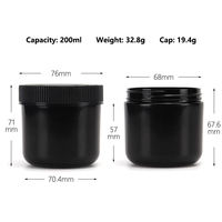 Pots en plastique HDPE 100ml et 200ml résistants aux enfants Récipient de vitamines et d'huile de poisson de qualité alimentaire avec utilisation de pilules et de liquides