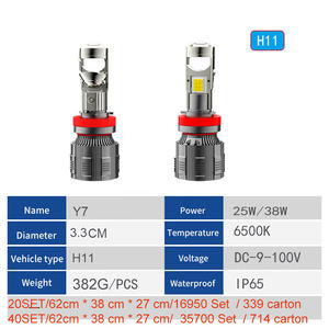 Y7 <span class=keywords><strong>H7</strong></span> H11 9005 9006 H4 Mini LED proyector lente Bi <span class=keywords><strong>Xenon</strong></span> proyector <span class=keywords><strong>Kit</strong></span> H4 con luz coche bombilla Led faros - Product Image 4