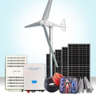 Station d'alimentation d'urgence CE avec garantie de 10 ans, système hybride éolien et solaire 5KW 10KW / 10000W, système hybride solaire et éolien