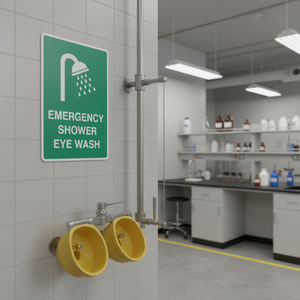 Emergency Shower and Eye Wash Safety Sign Product - Product Image 3