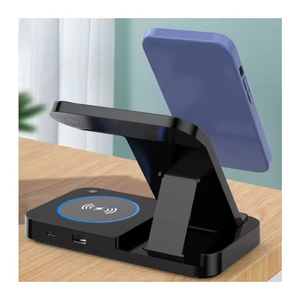 Teléfono inteligente multifunción portátil 15W carga inalámbrica rápida 4 en 1 cargador de teléfono inalámbrico plegable para teléfono reloj auricular - Product Image 5