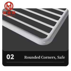 رفوف سلكية فولاذية رمادية مطلية بالإيبوكسي للاستخدام التجاري، بديلة لثلاجات ثلاثية الأبواب، رفوف ملحومة للثلاجة والمجمد - Product Image 3