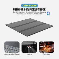 Zolionwil Housse de benne pliante imperméable pour Ford Ranger 2017 2018 Quad Hard 3 plis pour camion de 5 pieds 2019-2023