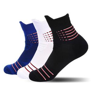 Men's Athletic <b>Socks</b> Basketball <b>Running</b> Sport <b>Socks</b> White Black Blue Nylon Breathable Performance <b>Socks</b> for Men - Product Image 1