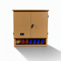 Gabinete de Distribución de Energía de Acero de Alta Resistencia OEM 250A, 380V-480V, Caja de Panel Eléctrico Resistente a la Intemperie para Obras de Construcción