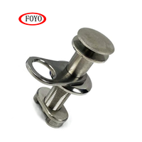 Foyo Usine Marine 316 Garde-boue En Acier inoxydable Bouton Poussoir Libération Rapide Installer Support Kit 3/8"