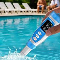 JIRS PH Pen, testeur de pH numérique portable, étanche, pour l'eau, la piscine, l'aquarium, l'hydroponie, le laboratoire