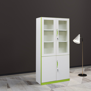 Archivador de almacenamiento de acero para oficina de 2 puertas, moderno archivador de metal convertible, armario de hierro, elegante Escuela, Hotel, supermercado, Hospital - Product Image 2