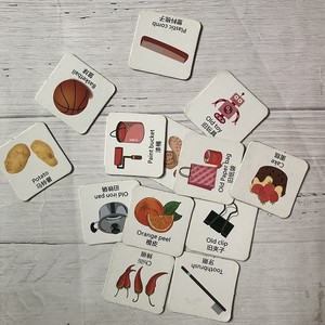การ์ดเกมกระดาษแข็ง<span class=keywords><strong>หนา</strong></span>สำหรับเด็กบัตรจำแนกขยะ - Product Image 6