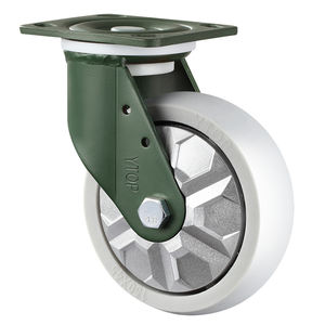 6 "<span class=keywords><strong>8</strong></span>" <span class=keywords><strong>Nylon</strong></span> Rodas Giratórias com Freios Duráveis e Livre-Ruído Heavy Duty Rodas de Rodízio Industrial para Armazém Cart - Product Image 4