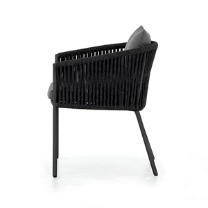 Chaise de jardin en aluminium avec cadre en corde pour <span class=keywords><strong>restaurant</strong></span> extérieur - Roy - Product Image 3